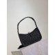 Replica Saint Laurent Le 5 À 7 Hobo Mini Bag in Black Raffia Fake Replica Saint Laurent Le 5 À 7 Hobo Mini Bag in Black Raffia Fake