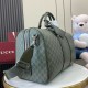 Replica Gucci GG Monogram medium Men duffle bag 792074 Green Fake