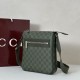 Replica Gucci GG Monogram small Men messenger bag 792082 Green Fake