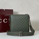 Replica Gucci GG Monogram small Men messenger bag 792082 Green Fake