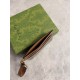 Replica Gucci GG Emblem card case with strap 819121 Brown Fake