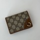 Replica Gucci GG Emblem small wallet 820692 Brown Fake