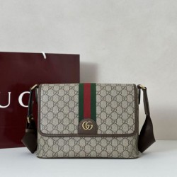 Replica Gucci Ophidia medium Men Messenger bag 834467 Brown Fake