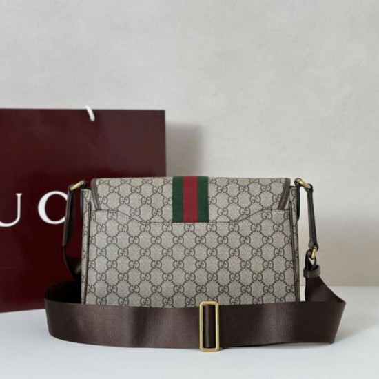 Replica Gucci Ophidia medium Men Messenger bag 834467 Brown Fake
