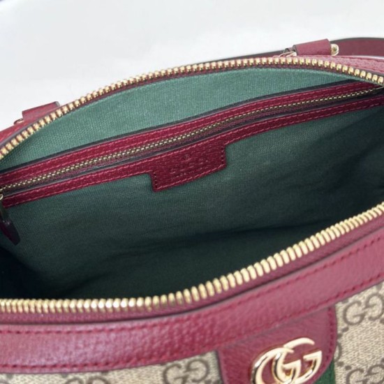 Replica Gucci Ophidia medium boston bag 836825 Red Fake