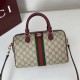 Replica Gucci Ophidia medium boston bag 836825 Red Fake
