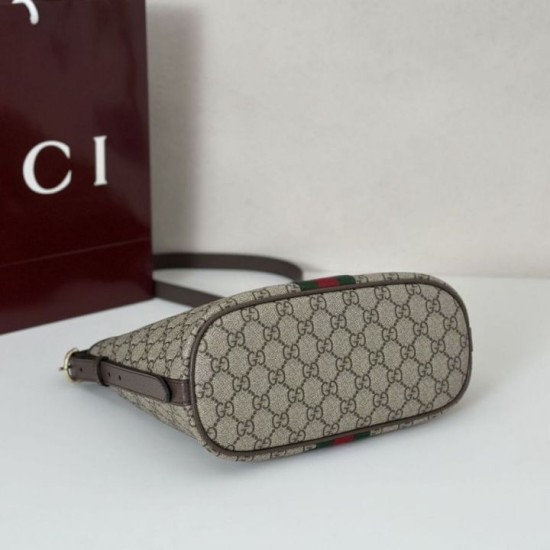 Replica Gucci Ophidia small shoulder bag 836872 Brown Fake