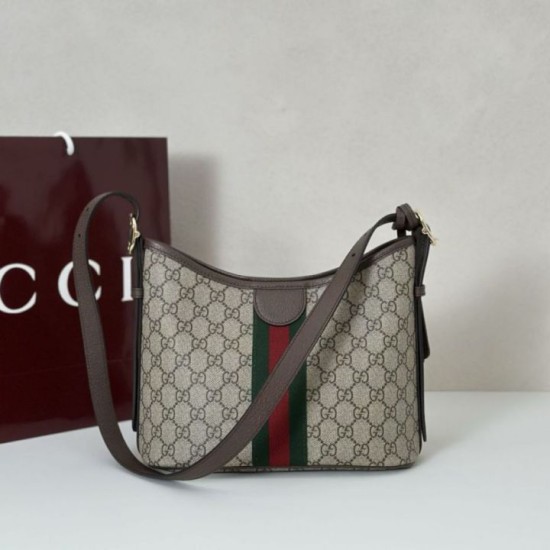 Replica Gucci Ophidia small shoulder bag 836872 Brown Fake