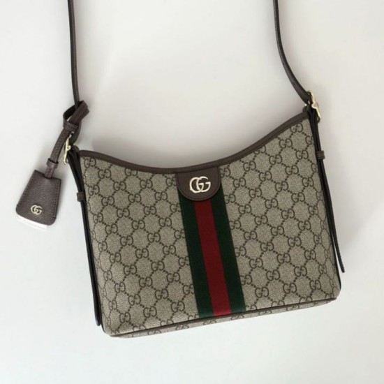 Replica Gucci Ophidia small shoulder bag 836872 Brown Fake