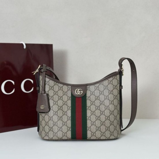 Replica Gucci Ophidia small shoulder bag 836872 Brown Fake
