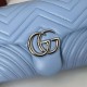 Replica Gucci GG Marmont medium shoulder bag 837267 Blue Fake