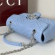 Replica Gucci GG Marmont medium shoulder bag 837267 Blue Fake