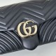 Replica Gucci GG Marmont medium shoulder bag 837267 Black Fake