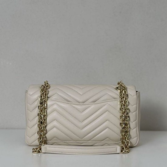 Replica Gucci GG Marmont medium shoulder bag 837267 Beige Fake