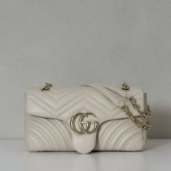 Replica Gucci GG Marmont medium shoulder bag 837267 Beige Fake