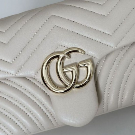 Replica Gucci GG Marmont medium shoulder bag 837267 Beige Fake