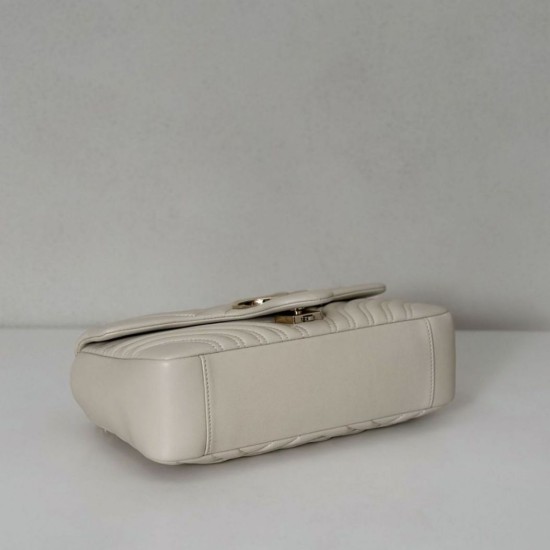 Replica Gucci GG Marmont medium shoulder bag 837267 Beige Fake