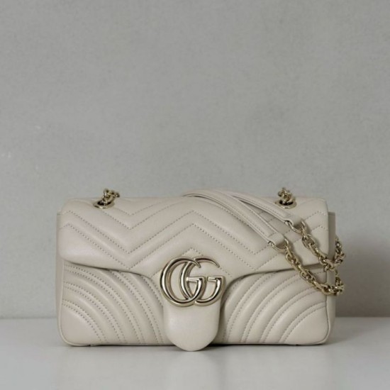 Replica Gucci GG Marmont medium shoulder bag 837267 Beige Fake