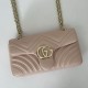 Replica Gucci GG Marmont medium shoulder bag 837267 Pink Fake
