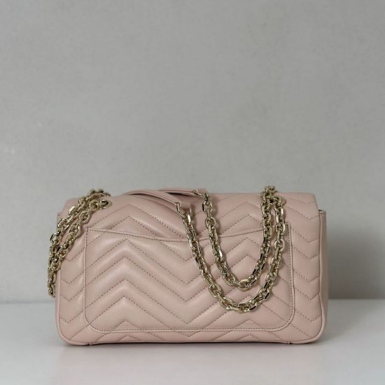 Replica Gucci GG Marmont medium shoulder bag 837267 Pink Fake