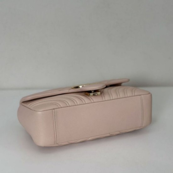 Replica Gucci GG Marmont medium shoulder bag 837267 Pink Fake