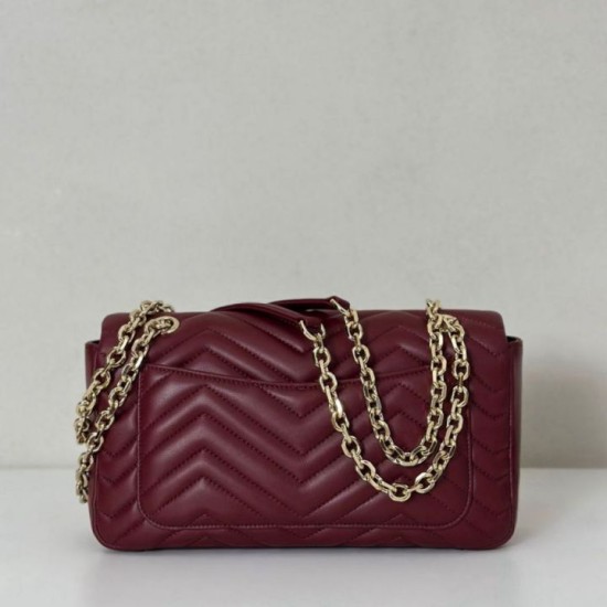 Replica Gucci GG Marmont medium shoulder bag 837267 Red Fake
