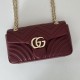 Replica Gucci GG Marmont medium shoulder bag 837267 Red Fake
