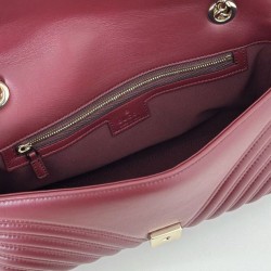 Replica Gucci GG Marmont medium shoulder bag 837267 Red Fake