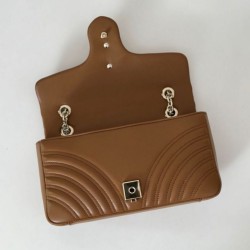Replica Gucci GG Marmont medium shoulder bag 837267 Brown Fake