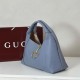 Replica Gucci Softbit Medium/maxi shoulder bag 837467 Blue Fake