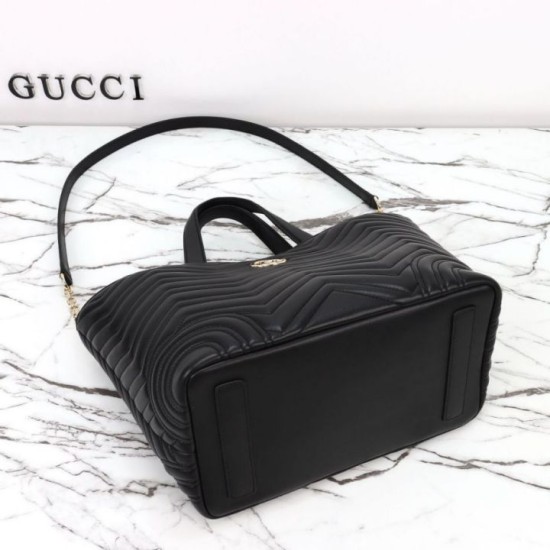 Replica Gucci Betty medium tote /bucket bag 847387 Black Fake