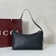 Replica Gucci GG Emblem medium shoulder bag 847449 Black Fake