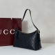 Replica Gucci GG Emblem medium shoulder bag 847449 Black Fake