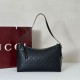 Replica Gucci GG Emblem medium shoulder bag 847449 Black Fake