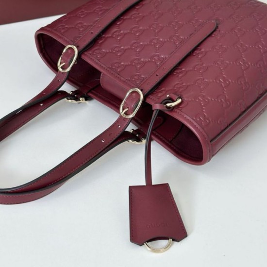 Replica Gucci GG Emblem medium tote bag  847456 Red Fake
