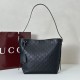 Replica Gucci GG Emblem small shoulder bag 848881 Black Fake