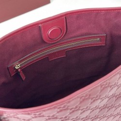 Replica Gucci GG Emblem small shoulder bag 848881 Red Fake