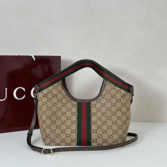 Replica Gucci Giglio small tote bag 860845 Brown Fake