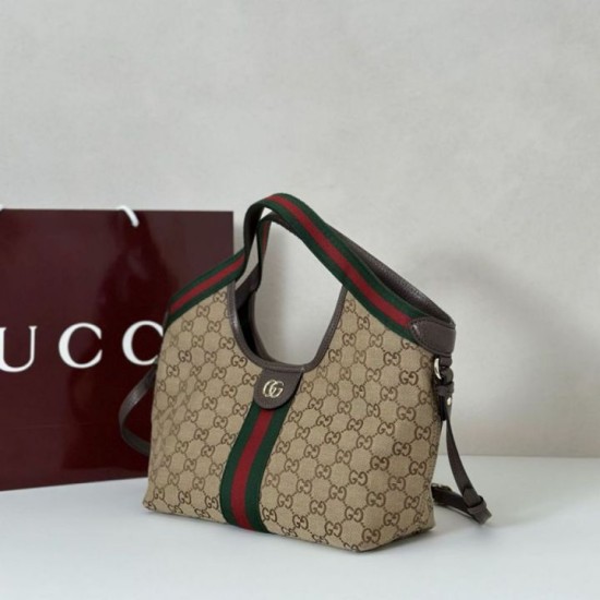 Replica Gucci Giglio small tote bag 860845 Brown Fake