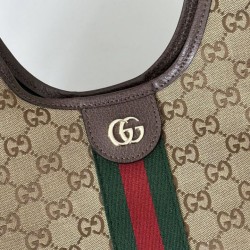 Replica Gucci Giglio small tote bag 860845 Brown Fake