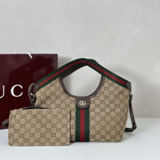 Replica Gucci Giglio small tote bag 860845 Brown Fake