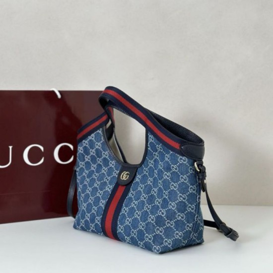 Replica Gucci Giglio small tote bag 860845 Blue Fake