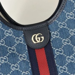 Replica Gucci Giglio small tote bag 860845 Blue Fake