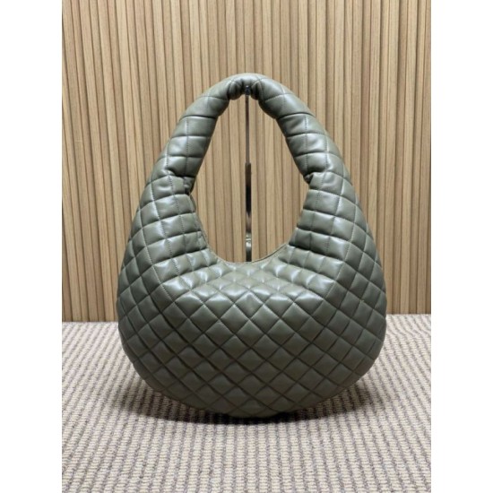 Replica YSL Saint Laurent Icare hobo Bag nappa gray/Green Fake