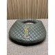 Replica YSL Saint Laurent Icare hobo Bag nappa gray/Green Fake