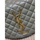 Replica YSL Saint Laurent Icare hobo Bag nappa gray/Green Fake
