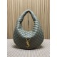 Replica YSL Saint Laurent Icare hobo Bag nappa gray/Green Fake