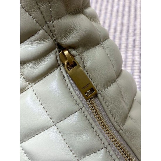 Replica YSL Saint Laurent Icare hobo Bag nappa Beige Fake