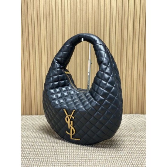 Replica YSL Saint Laurent Icare hobo Bag nappa Black Fake