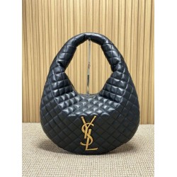 Replica YSL Saint Laurent Icare hobo Bag nappa Black Fake
